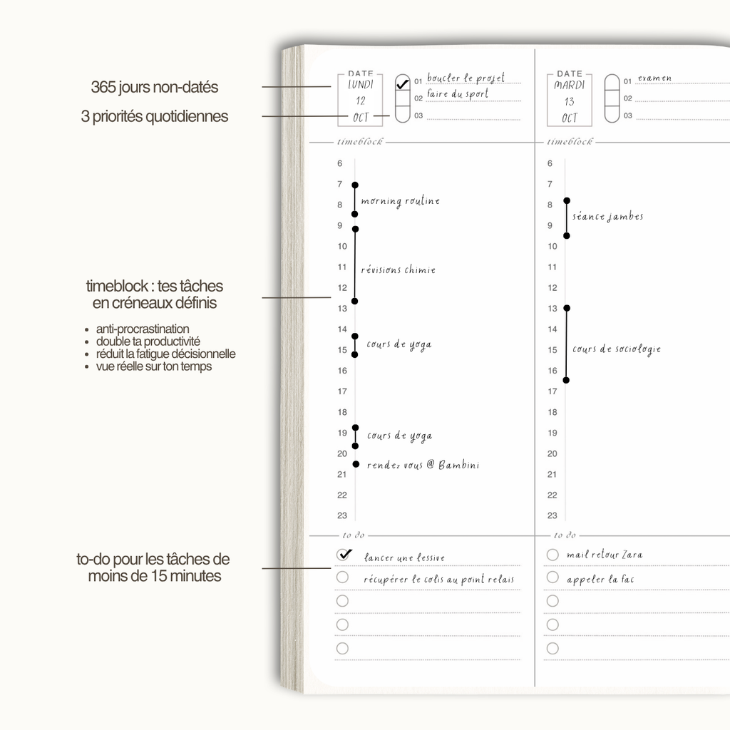 l'agenda minimaliste [RESTOCK 13 AOÛT]