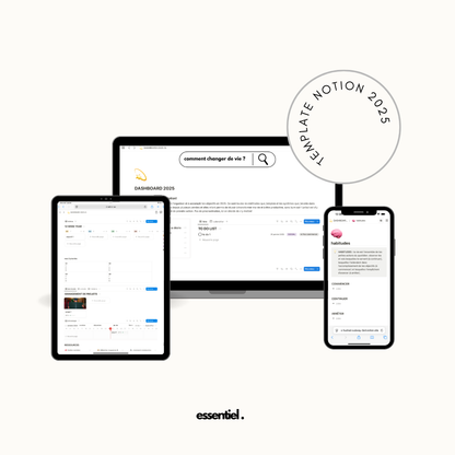 le dashboard [template Notion]