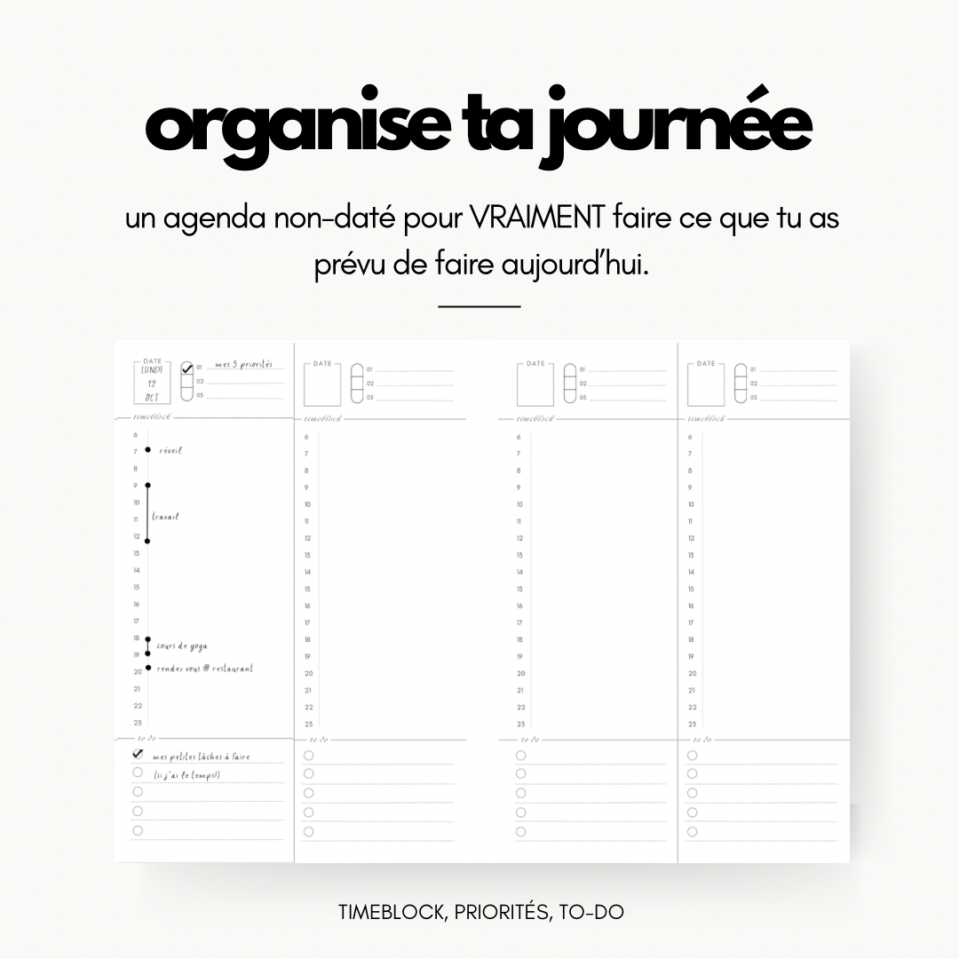 l'agenda minimaliste