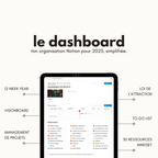 le dashboard Notion